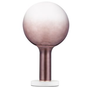 Hněd&aacute; skleněn&aacute; stoln&iacute; LED lampa Nova Luce Nostos
