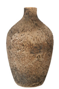 Hněd&aacute; skleněn&aacute; v&aacute;za J-line Ochre 49 cm