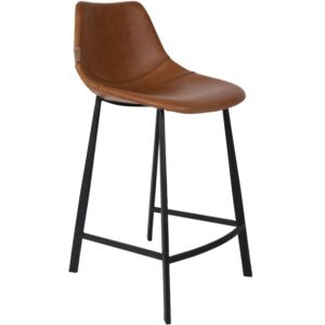 Hněd&aacute; vintage barov&aacute; židle DUTCHBONE Franky 65 cm