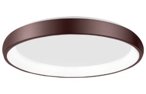 Hněd&eacute; kovov&eacute; stropn&iacute; LED světlo Nova Luce Albi 61 cm