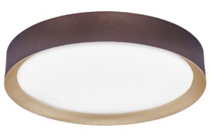 Hněd&eacute; kovov&eacute; stropn&iacute; LED světlo Nova Luce Luton 55 cm