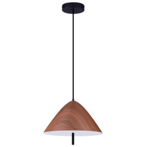 Hněd&eacute; kovov&eacute; z&aacute;věsn&eacute; LED světlo Nova Luce Oros 40 cm