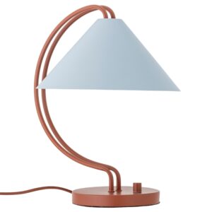 Hnědo-modr&aacute; kovov&aacute; stoln&iacute; lampa Bloomingville Janya