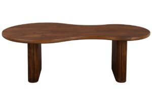 Hněd&yacute; dřevěn&yacute; konferenčn&iacute; stolek DUTCHBONE TILON 110 x 60 cm