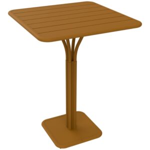 Hněd&yacute; kovov&yacute; barov&yacute; stůl Fermob Luxembourg Pedestal 80 x 80 cm