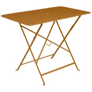 Hněd&yacute; kovov&yacute; skl&aacute;dac&iacute; stůl Fermob Bistro 97 x 57 cm
