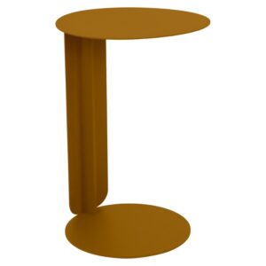 Hněd&yacute; kovov&yacute; zahradn&iacute; odkl&aacute;dac&iacute; stolek Fermob Bebop 40 cm