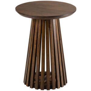 Hněd&yacute; mangov&yacute; odkl&aacute;dac&iacute; stolek J-line Vincenzo 40 cm