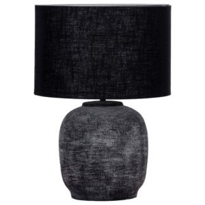 House Doctor Čern&aacute; keramick&aacute; stoln&iacute; lampa Tahi