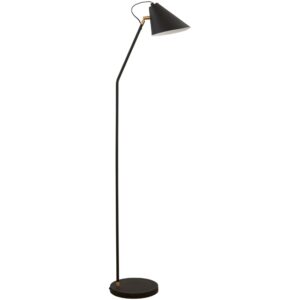 House Doctor Čern&aacute; kovov&aacute; stojac&iacute; lampa Club 130 cm