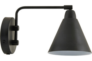 House Doctor Čern&eacute; kovov&eacute; n&aacute;stěnn&eacute; světlo Game 15 cm