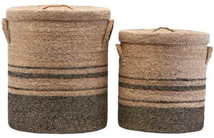 House Doctor Set dvou ko&scaron;ů na pr&aacute;dlo z př&iacute;rodn&iacute;ch vl&aacute;ken Laundry 40/50 cm