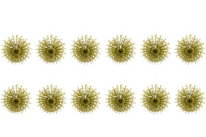 House Doctor Zlat&eacute; pap&iacute;rov&eacute; v&aacute;nočn&iacute; ozdoby Fold 15 cm