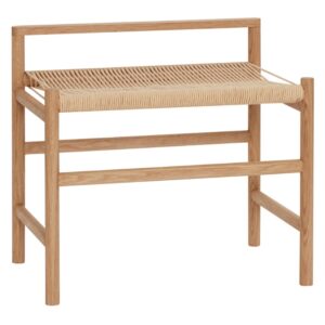 H&uuml;bsch Dubov&aacute; lavice Heritage 60 cm s v&yacute;pletem