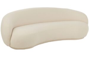 J-line B&iacute;l&aacute; čalouněn&aacute; pohovka Polar 234 cm