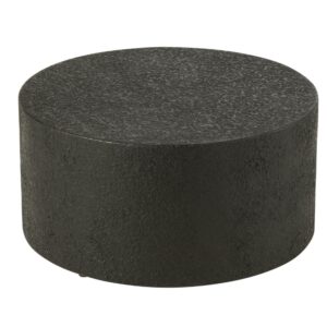 J-line Čern&yacute; odkl&aacute;dac&iacute; stolek Cylinder 60 cm