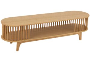 J-line Dřevěn&yacute; TV stolek Vertical 150 x 40 cm