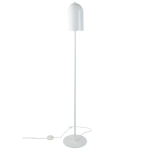 Jotex B&iacute;l&aacute; kovov&aacute; stojac&iacute; lampa ARA 130 cm