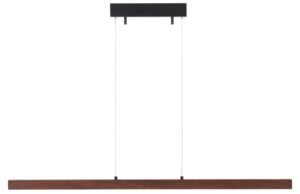 Jotex Kovov&eacute; z&aacute;věsn&eacute; LED světlo METIS 120 cm s ořechov&yacute;m dekorem