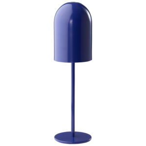 Jotex Modr&aacute; kovov&aacute; nab&iacute;jec&iacute; stoln&iacute; LED lampa ARA