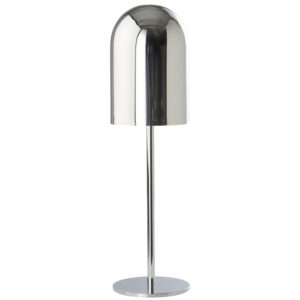 Jotex Stř&iacute;brn&aacute; kovov&aacute; nab&iacute;jec&iacute; stoln&iacute; LED lampa ARA