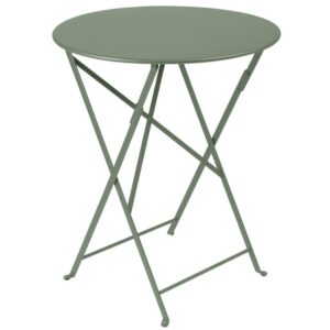 Kaktusově zelen&yacute; kovov&yacute; skl&aacute;dac&iacute; stůl Fermob Bistro &Oslash; 60 cm