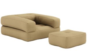 Karup Design Rozkl&aacute;dac&iacute; křeslo Cube s podnožkou