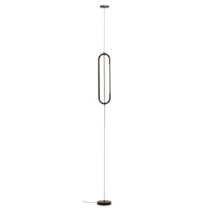 Kave Home Čern&eacute; kovov&eacute; nap&iacute;nac&iacute; LED světlo Bow &Oslash; 16 cm