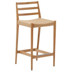 Kave Home Dubov&aacute; barov&aacute; židle Analy 70 cm s v&yacute;pletem