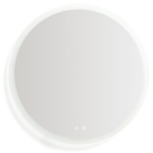 Kave Home Koupelnov&eacute; LED zrcadlo Mervi &Oslash; 80 cm