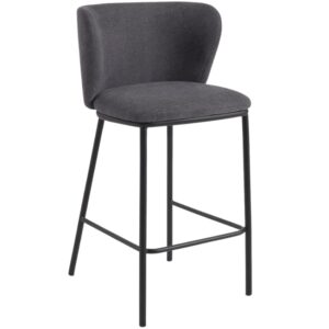 Kave Home Tmavě &scaron;ed&aacute; barov&aacute; židle Ciselia 65 cm