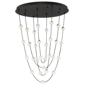 Kovov&eacute; z&aacute;věsn&eacute; LED světlo Nova Luce Alcinoe 84 cm