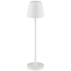 Kr&eacute;mově b&iacute;l&aacute; kovov&aacute; nab&iacute;jec&iacute; stoln&iacute; LED lampa Nova Luce Petit
