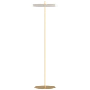 Kr&eacute;mově b&iacute;l&aacute; kovov&aacute; stojac&iacute; lampa UMAGE ASTERIA 150 cm