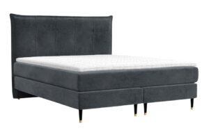 Maison de R&ecirc;ve Antracitov&aacute; sametov&aacute; postel boxspring DUNA 180 x 200 cm