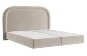 Maison de R&ecirc;ve B&eacute;žov&aacute; sametov&aacute; postel boxspring HAVANA 140 x 200 cm