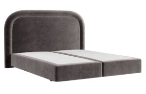 Maison de R&ecirc;ve Hněd&aacute; sametov&aacute; postel boxspring HAVANA 180 x 200 cm