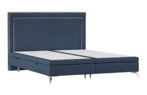 Maison de R&ecirc;ve Modr&aacute; čalouněn&aacute; dvoulůžkov&aacute; postel INCOVO 200 x 200 cm s &uacute;ložn&yacute;m prostorem