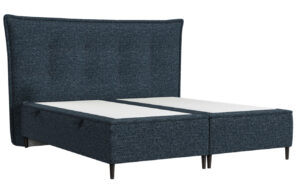 Maison de R&ecirc;ve Modr&aacute; čalouněn&aacute; dvoulůžkov&aacute; postel KOYA 160 x 200 cm s &uacute;ložn&yacute;m prostorem
