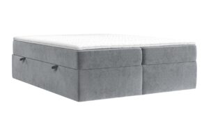 Maison de R&ecirc;ve &Scaron;ed&aacute; sametov&aacute; postel boxspring ASH 200 x 200 cm