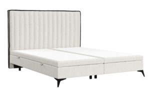 Maison de R&ecirc;ve Světle b&eacute;žov&aacute; čalouněn&aacute; dvoulůžkov&aacute; postel ADRON 180 x 200 cm s &uacute;ložn&yacute;m prostorem
