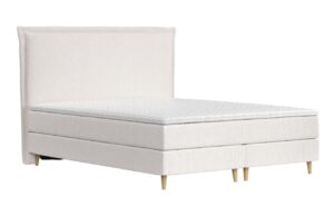 Maison de R&ecirc;ve Světle b&eacute;žov&aacute; čalouněn&aacute; postel boxspring CALMA 200 x 200 cm