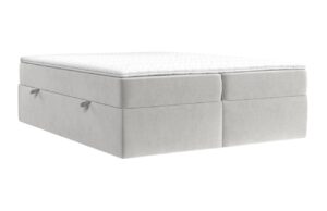 Maison de R&ecirc;ve Světle b&eacute;žov&aacute; sametov&aacute; postel boxspring ASH 160 x 200 cm