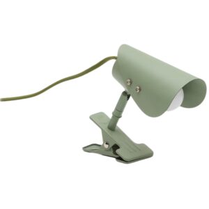 Mal&aacute; zelen&aacute; kovov&aacute; stoln&iacute; lampa s klipem Kave Home Jula