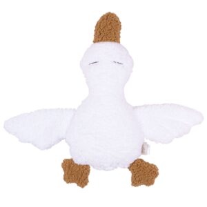 Malomi Kids B&iacute;l&aacute; ply&scaron;ov&aacute; hračka husa Goose 27 cm