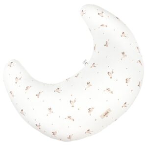 Malomi Kids B&iacute;l&yacute; bavlněn&yacute; kojic&iacute; pol&scaron;t&aacute;ř Goose 62 cm