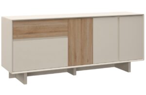 Marckeric B&eacute;žov&aacute; komoda Carpi 180 x 45 cm s dubov&yacute;m dekorem