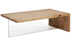 Masivn&iacute; dubov&yacute; konferenčn&iacute; stolek Kave Home Tulsi 120 x 70 cm