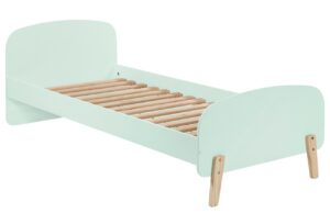 M&aacute;tově zelen&aacute; lakovan&aacute; dětsk&aacute; postel Vipack Kiddy 90 x 200 cm