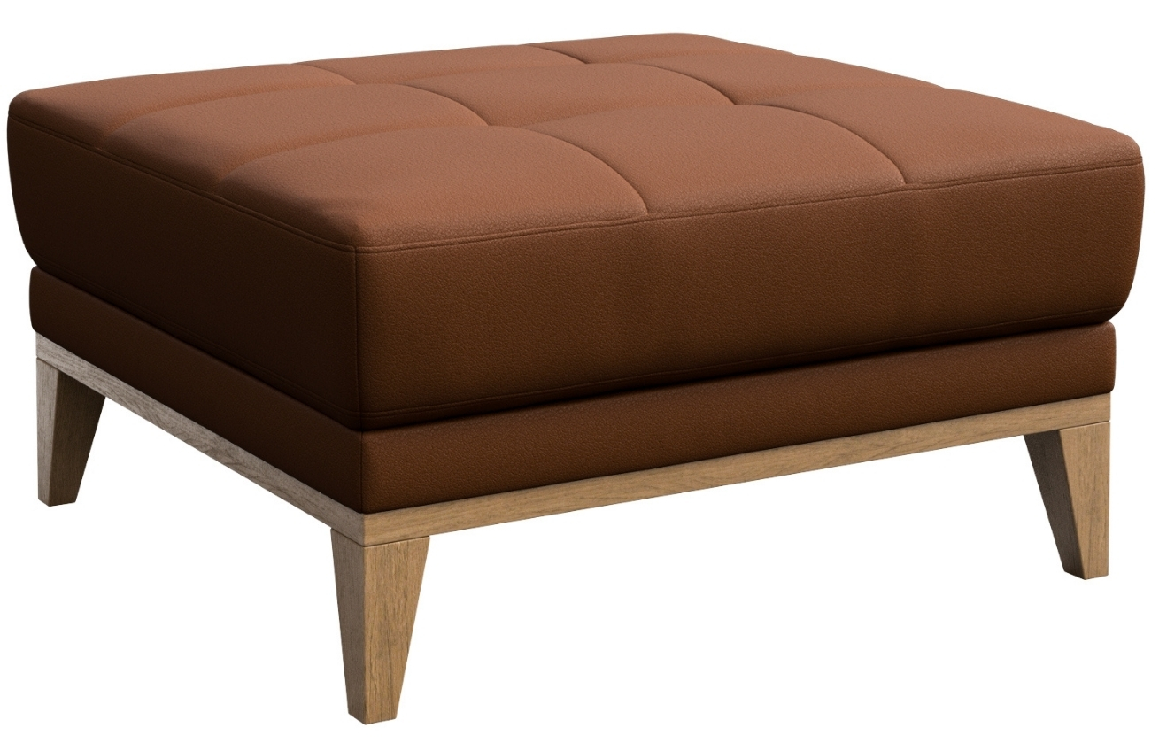 Mesonica Kožená podnožka Musso Tufted